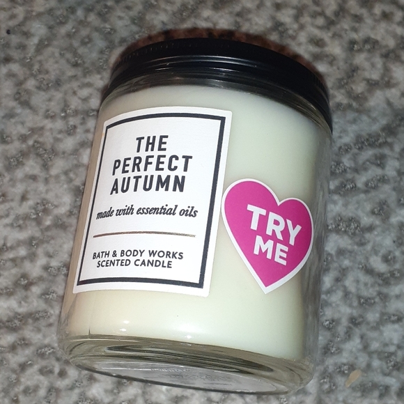 BBW THE PERFECT AUTUMN Single Wick Candle 7 oz - Picture 2 of 4